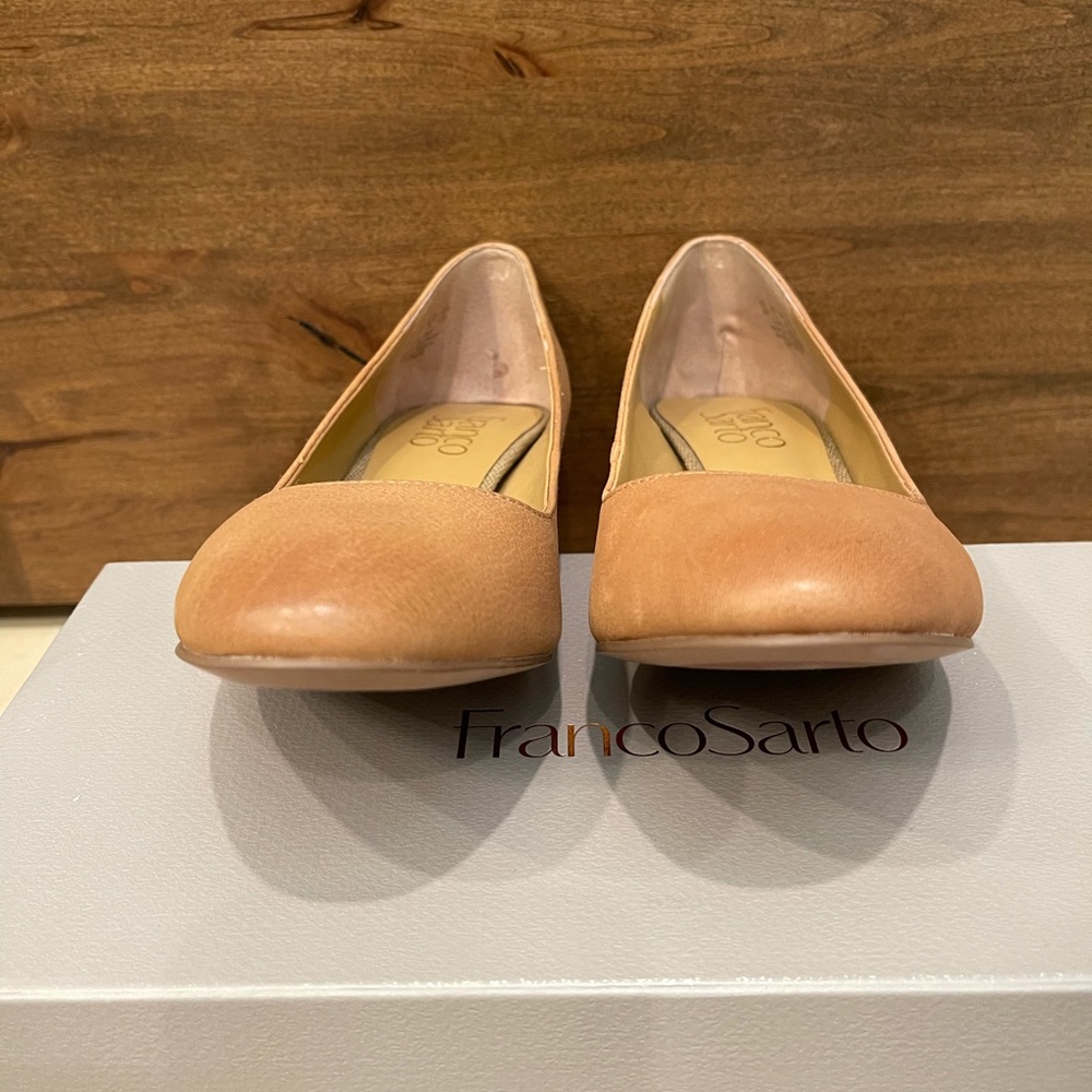 Franco Sarto Optimum Tan leather heels size 6 NWT - Picture 7 of 11